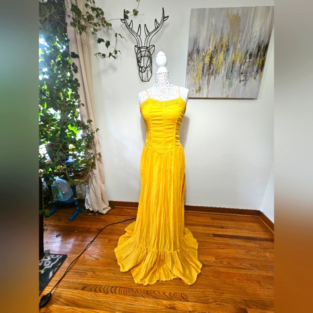 Yellow Long Disney Princess Dress